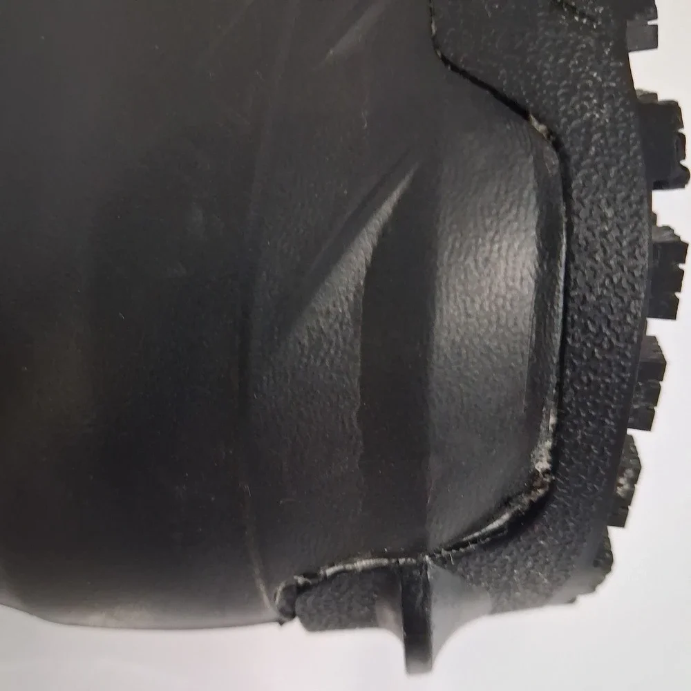 ACE Work Boots Black Rubber Waterproof Slip Resistant Utility Boots W8 M6